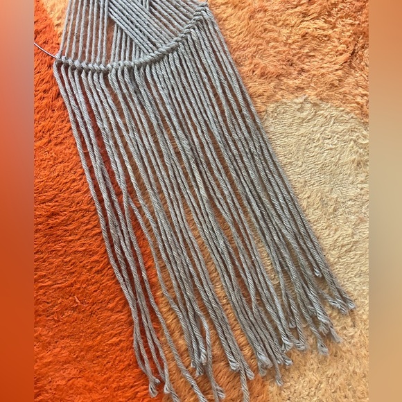 Vintage 70s Handmade Macrame Wall Hanging - Picture 4 of 4